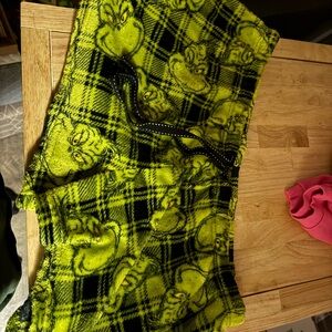 Dr. Seuss Grinch Yellow Plaid Joggers